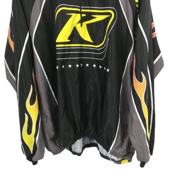 Klim 1/4 Zip Pullover Vented Windbreaker Lightweight Jacket Size XXL Flames - Picture 7 of 15